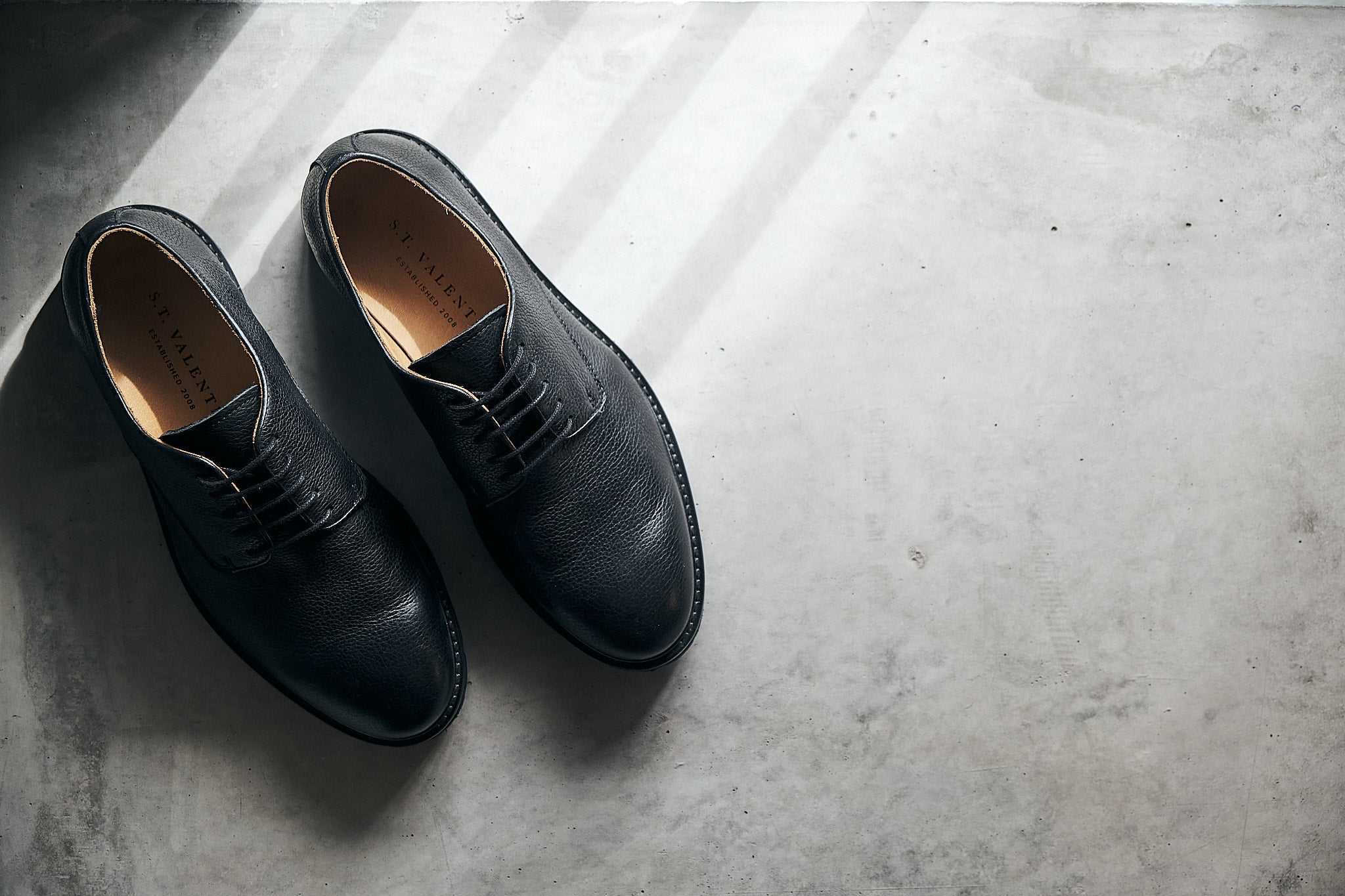 S.T. VALENTIN / Lightweight Derby Shoe | Black Leather