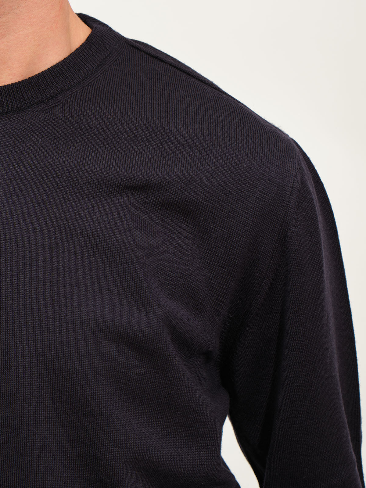Extrafine Merino Knit | Navy Blue
