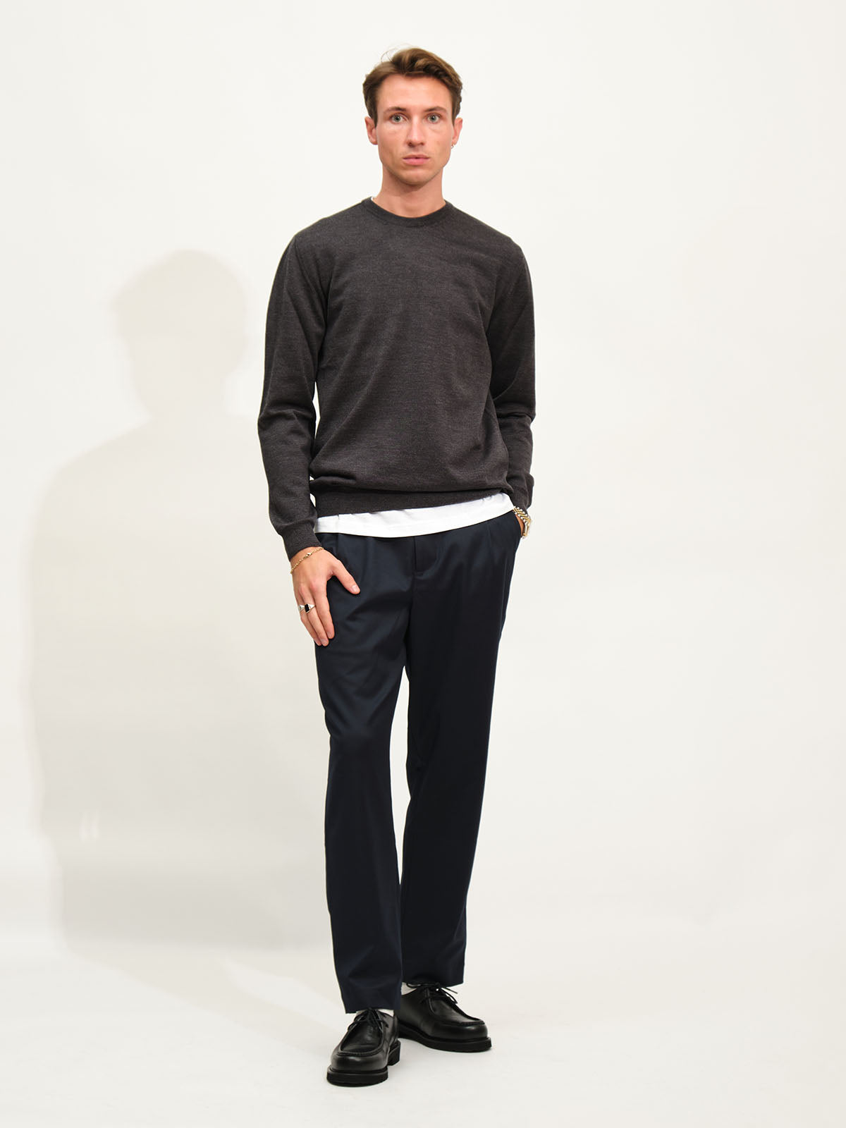 Extrafine Merino Knit | Dark Grey