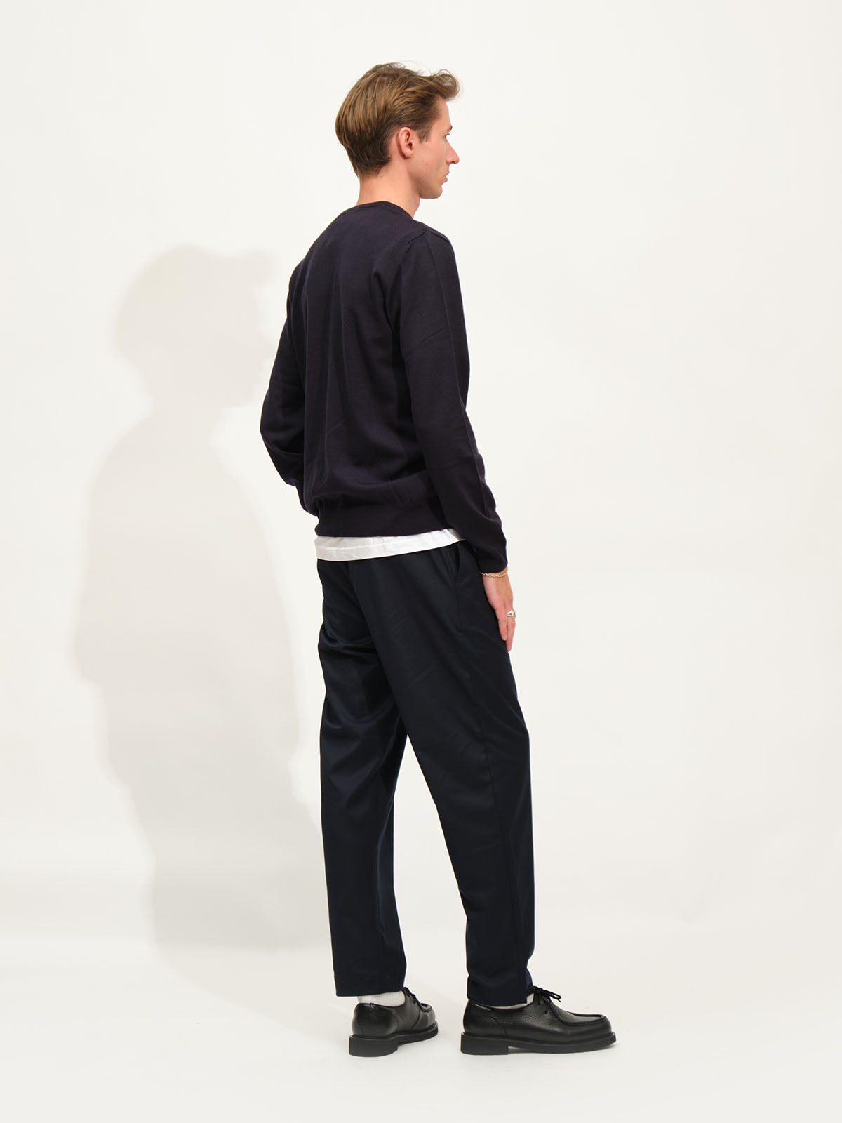 Extrafine Merino Knit | Navy Blue