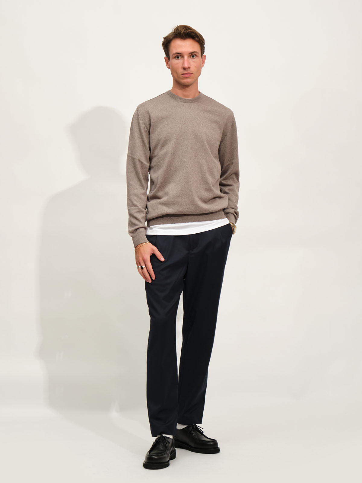 Extrafine Merino Knit | Taupe