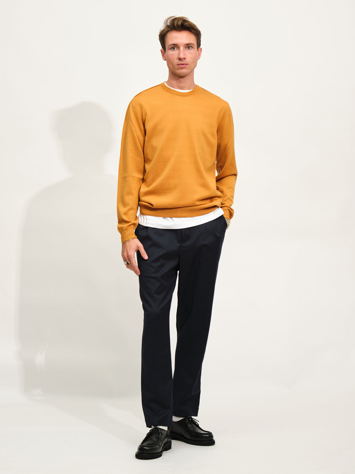 Extrafine Merino Knit | Burned Yellow