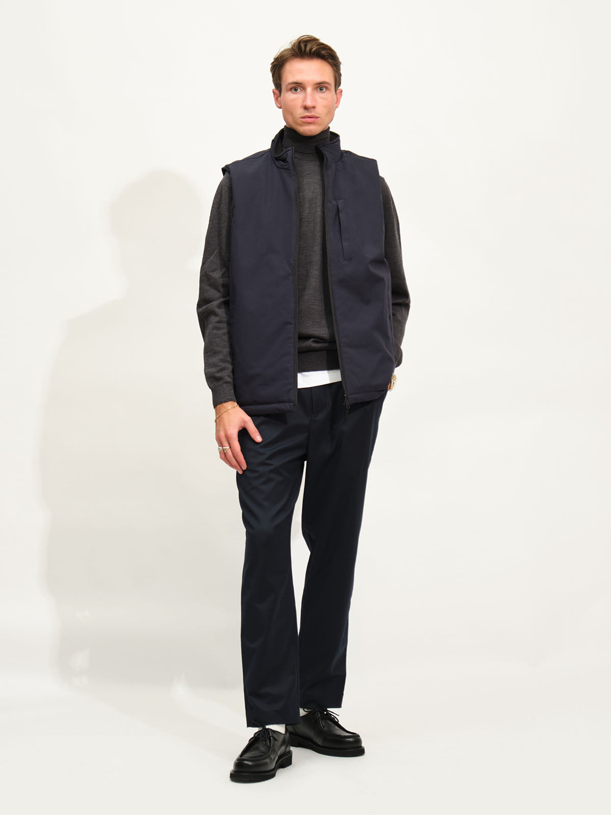 Technical Reversible Vest | Navy/Black