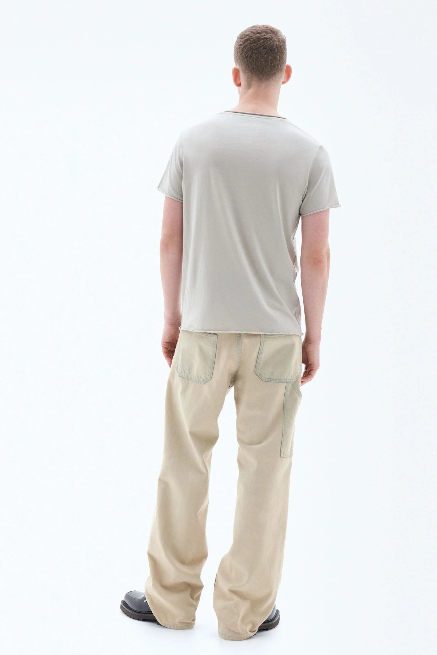 Roll Neck Tee | Light Sage
