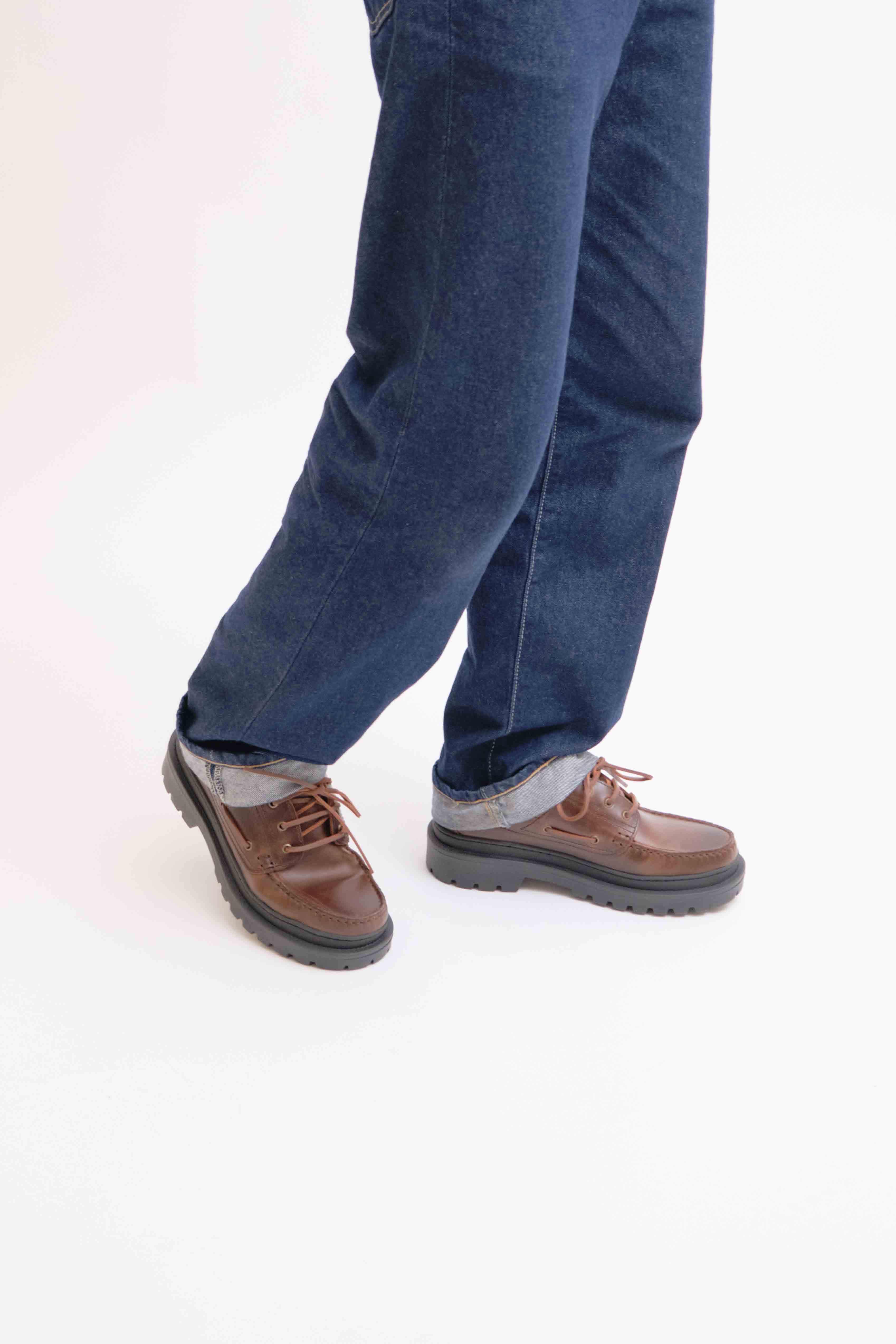 CHUNKY BOAT Shoe | BROWN