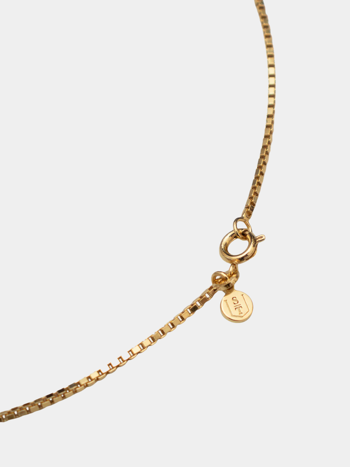 1.45 mm Box Chain Necklace | Gold Plated