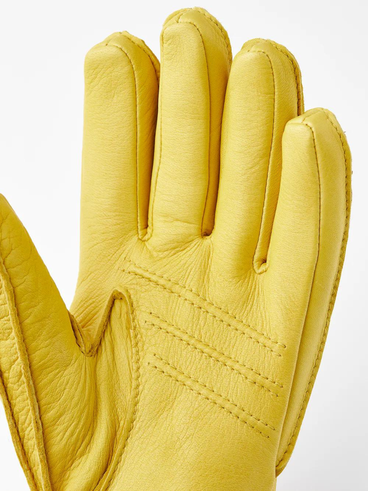 Deerskin Primaloft Rib Gloves | Yellow