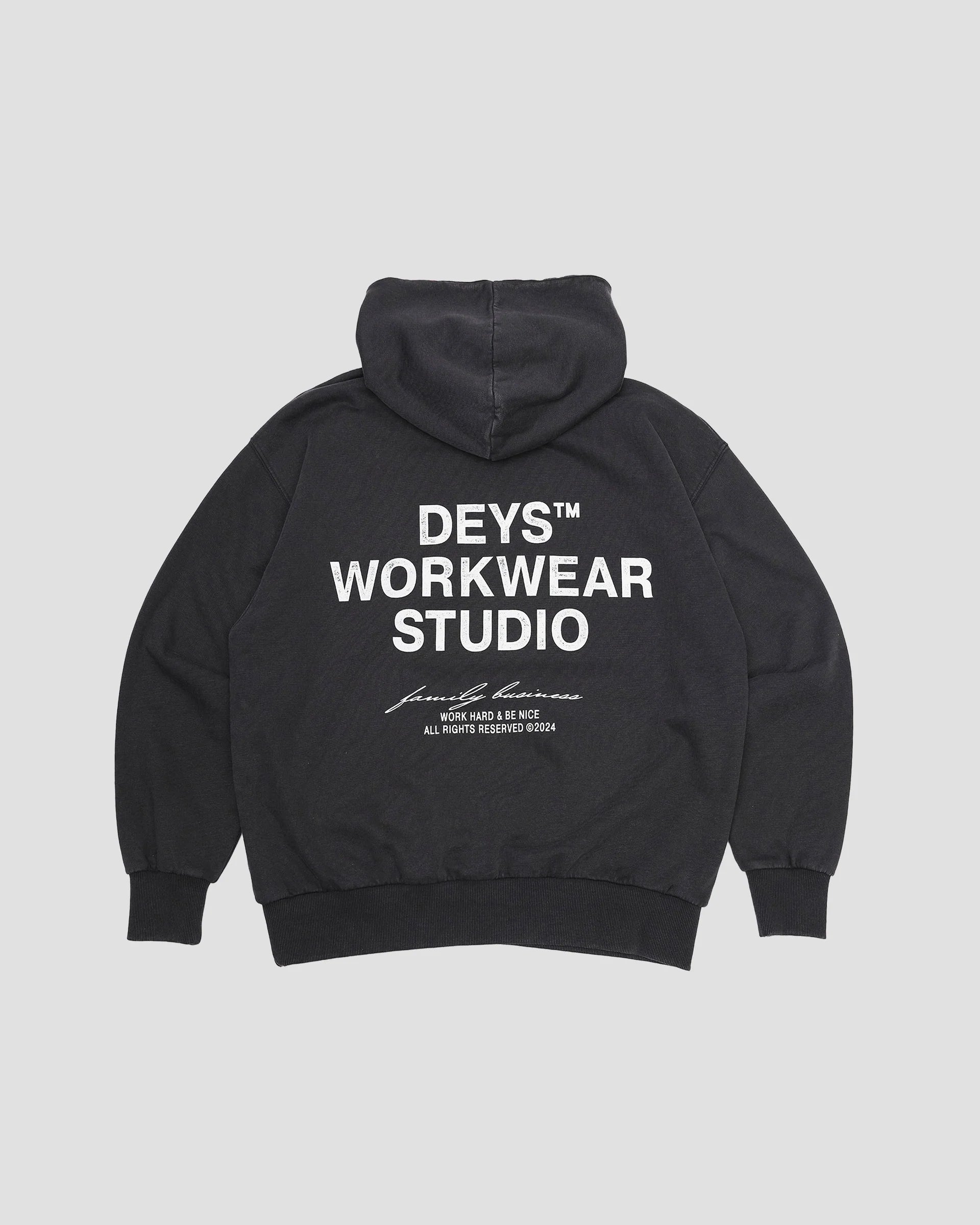 Hillside Hoodie - Washed Black