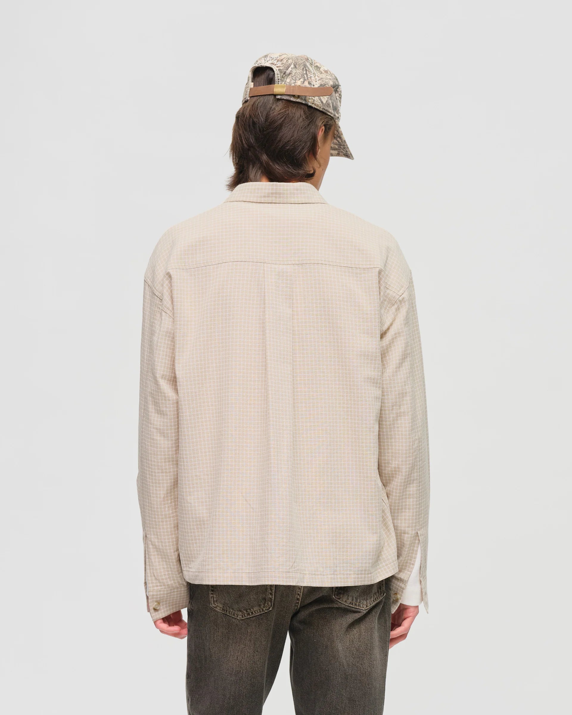 Bellflower Shirt - Beige Check
