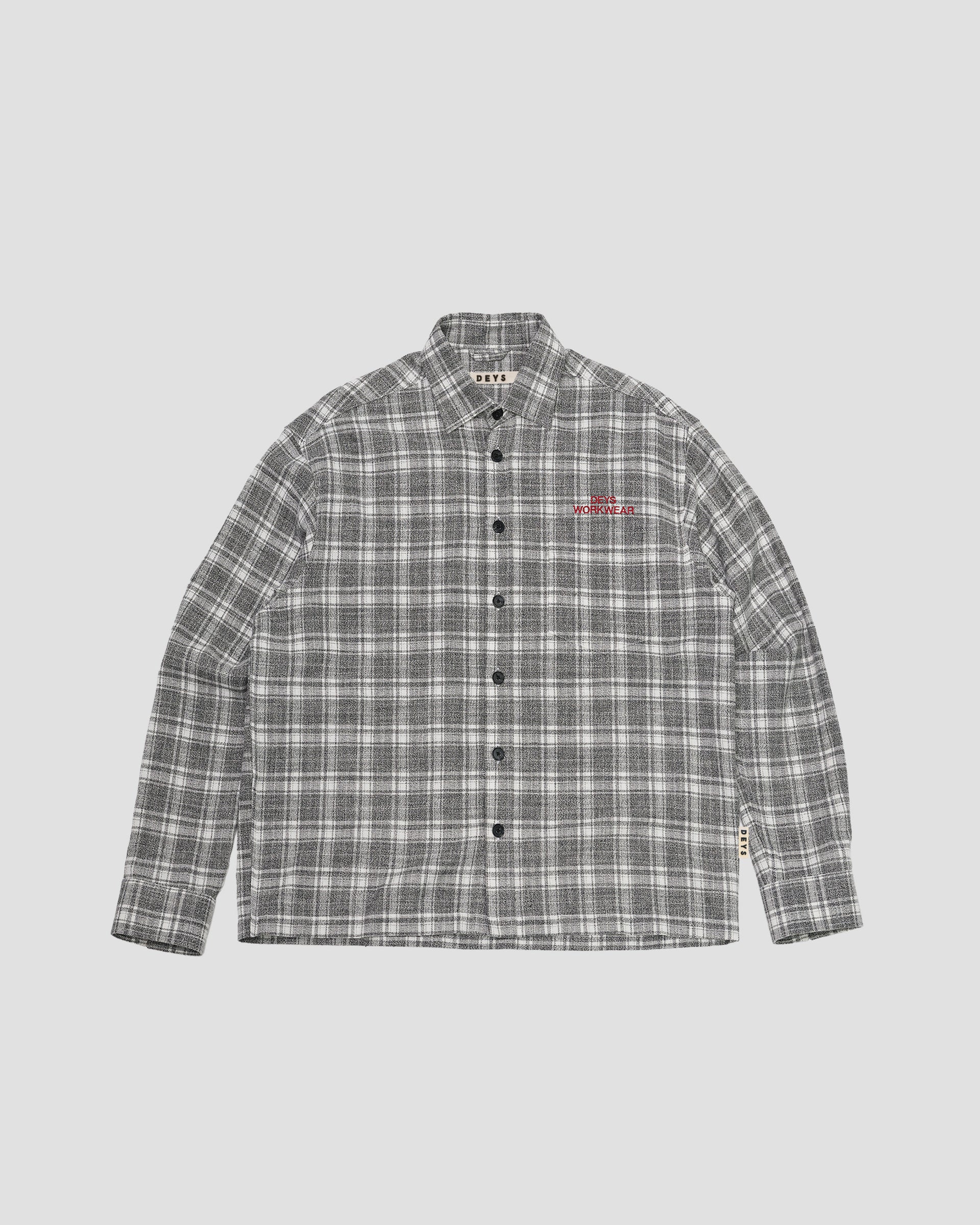 Bellflower Spring Flannel - Charcoal Check