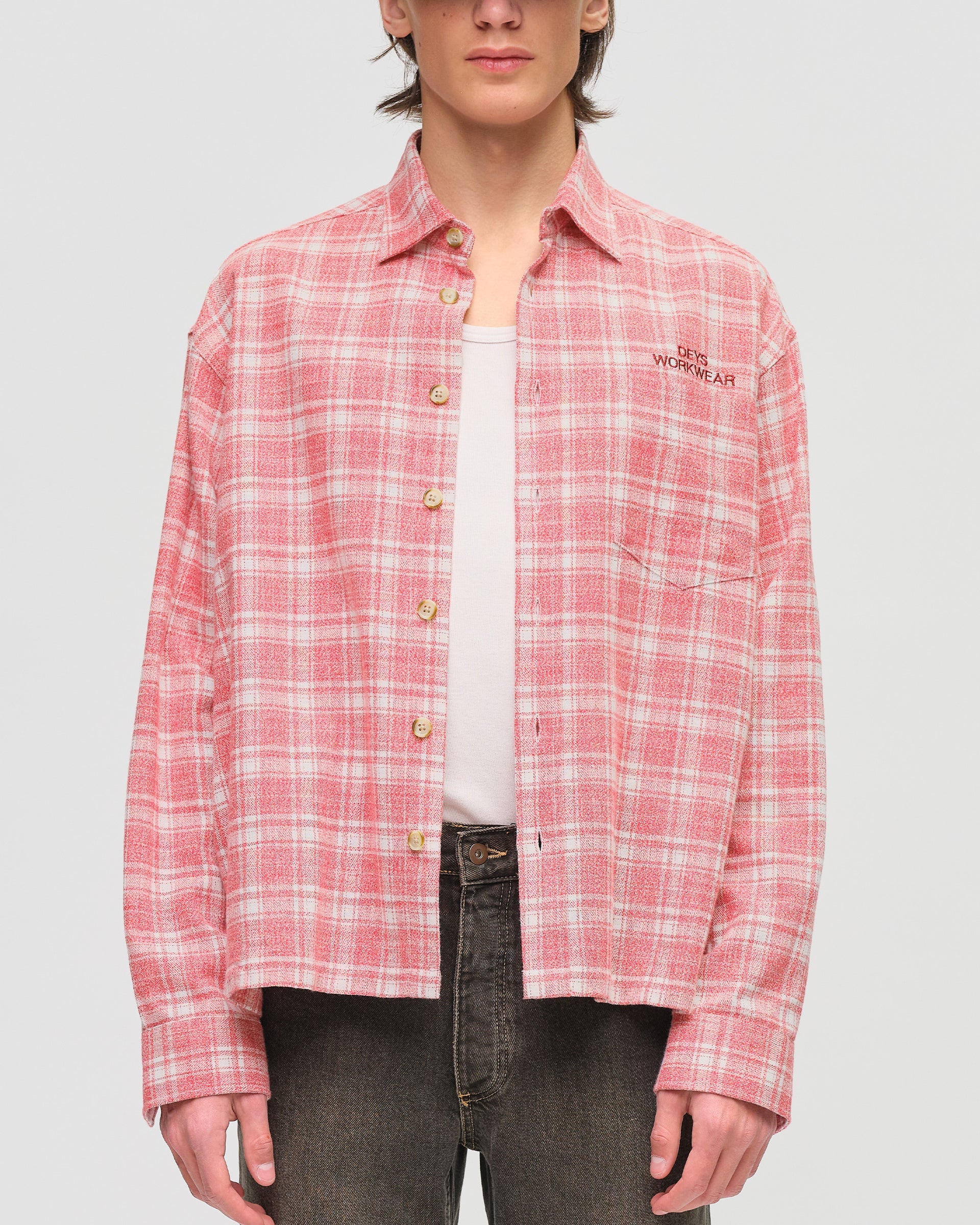 Bellflower Spring Flannel - Red Check