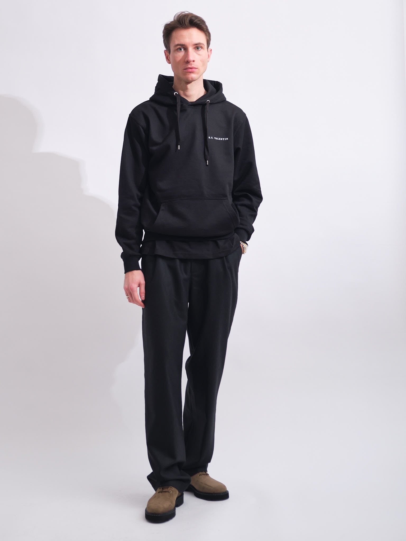 Heavyweight Organic Logo Hoodie | Black