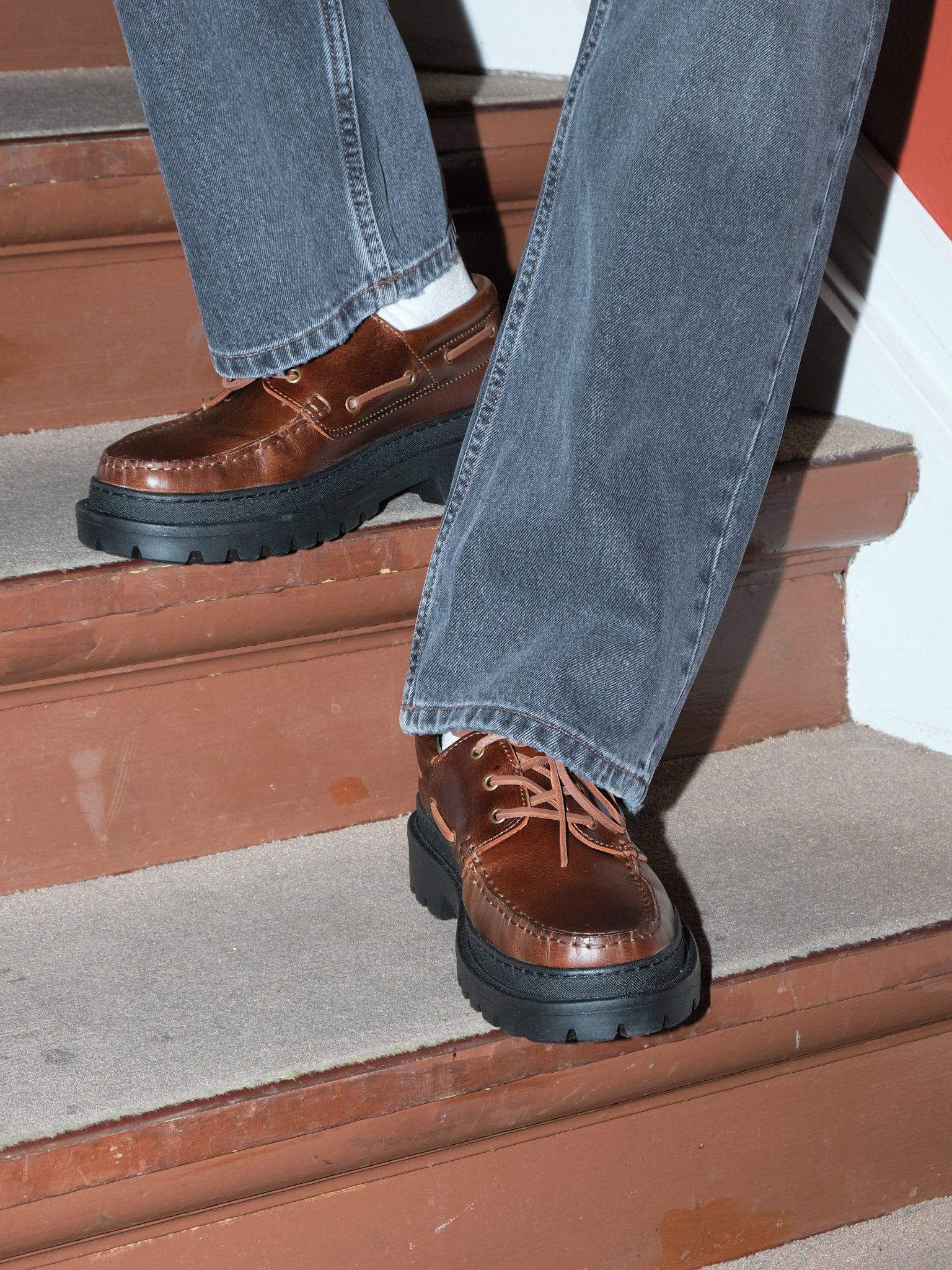 CHUNKY BOAT Shoe | BROWN