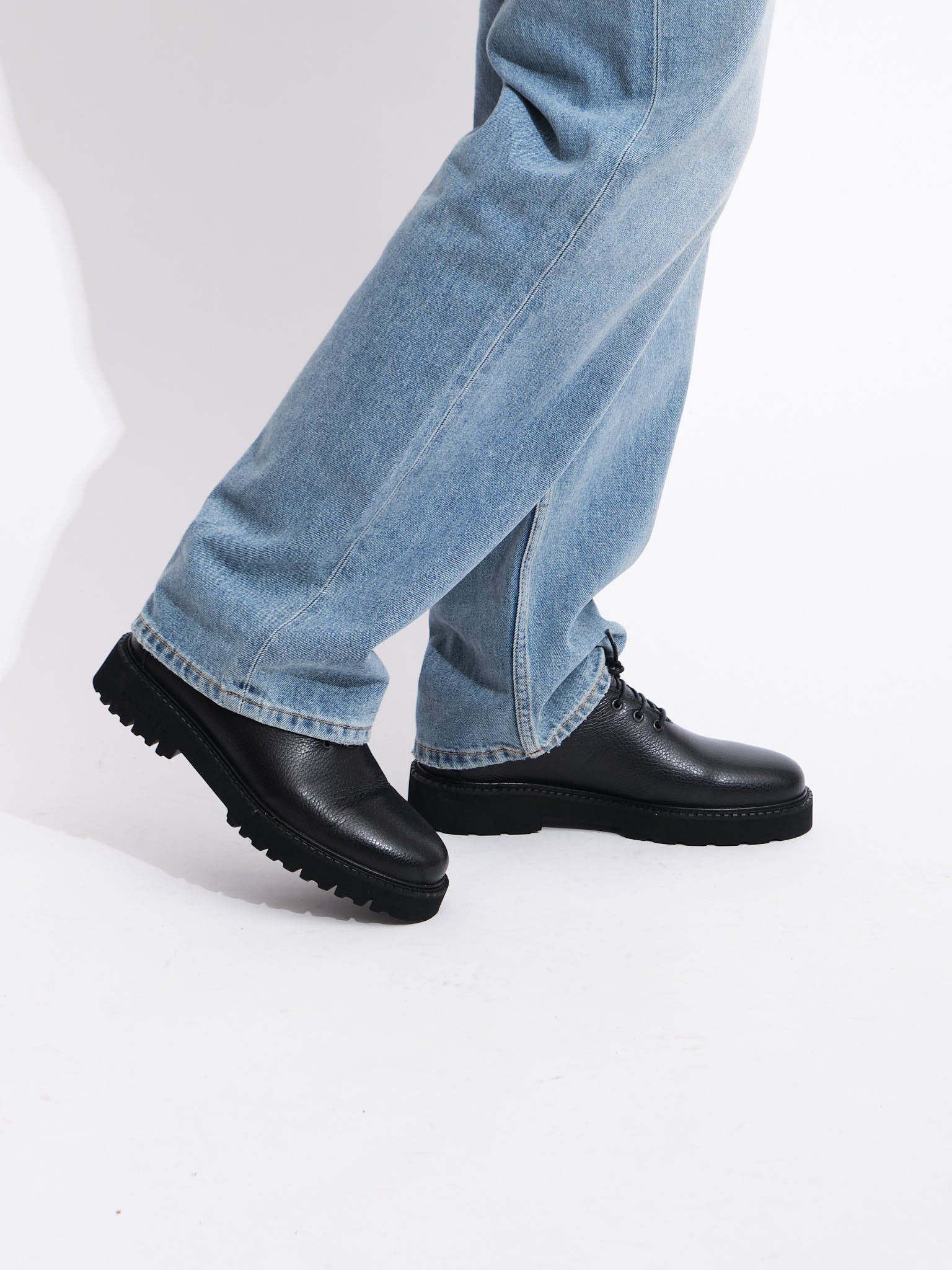 Lightweight NSB | Black Grained Leather