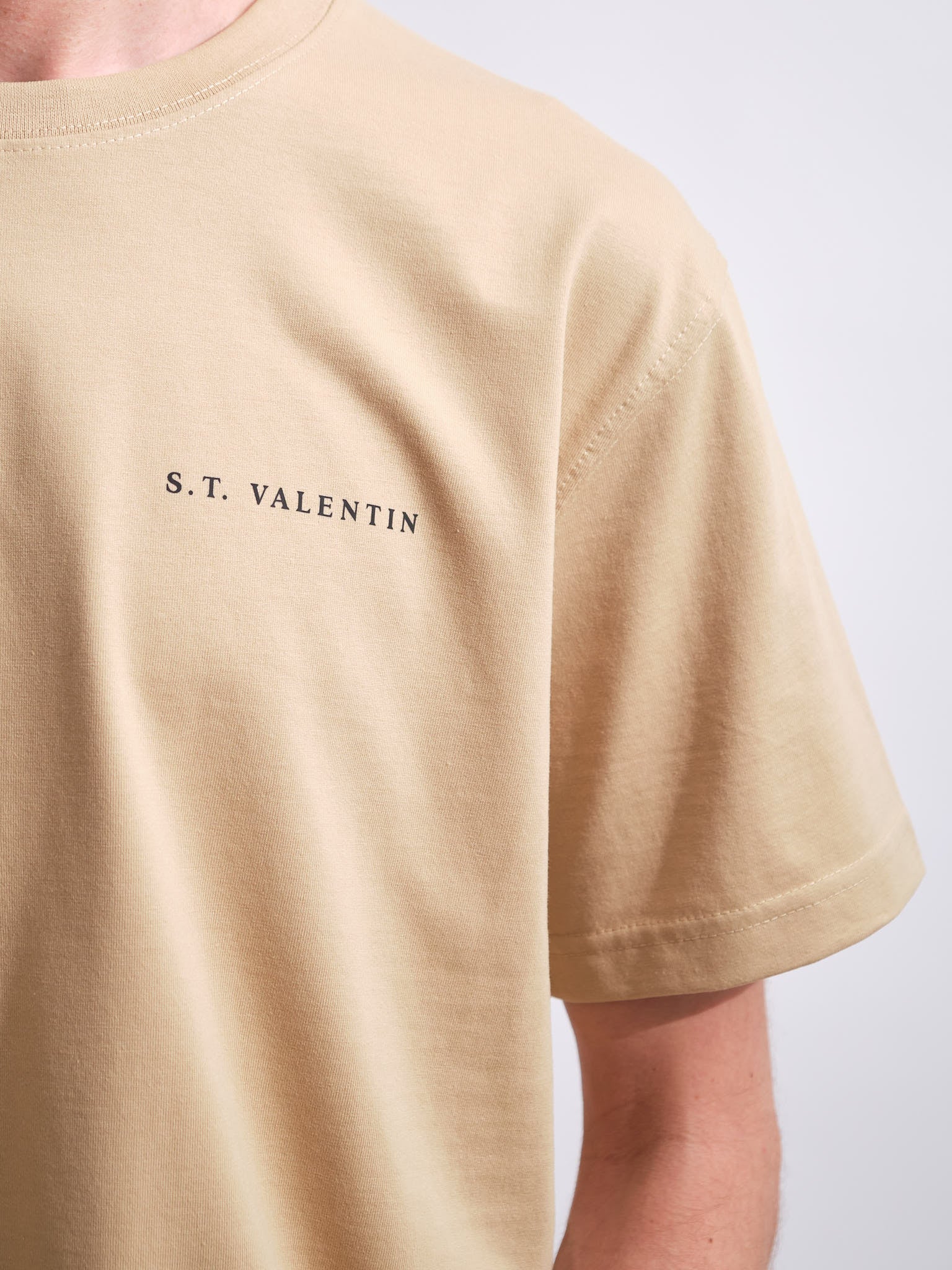 Heavyweight Organic Logo Tee | Sand