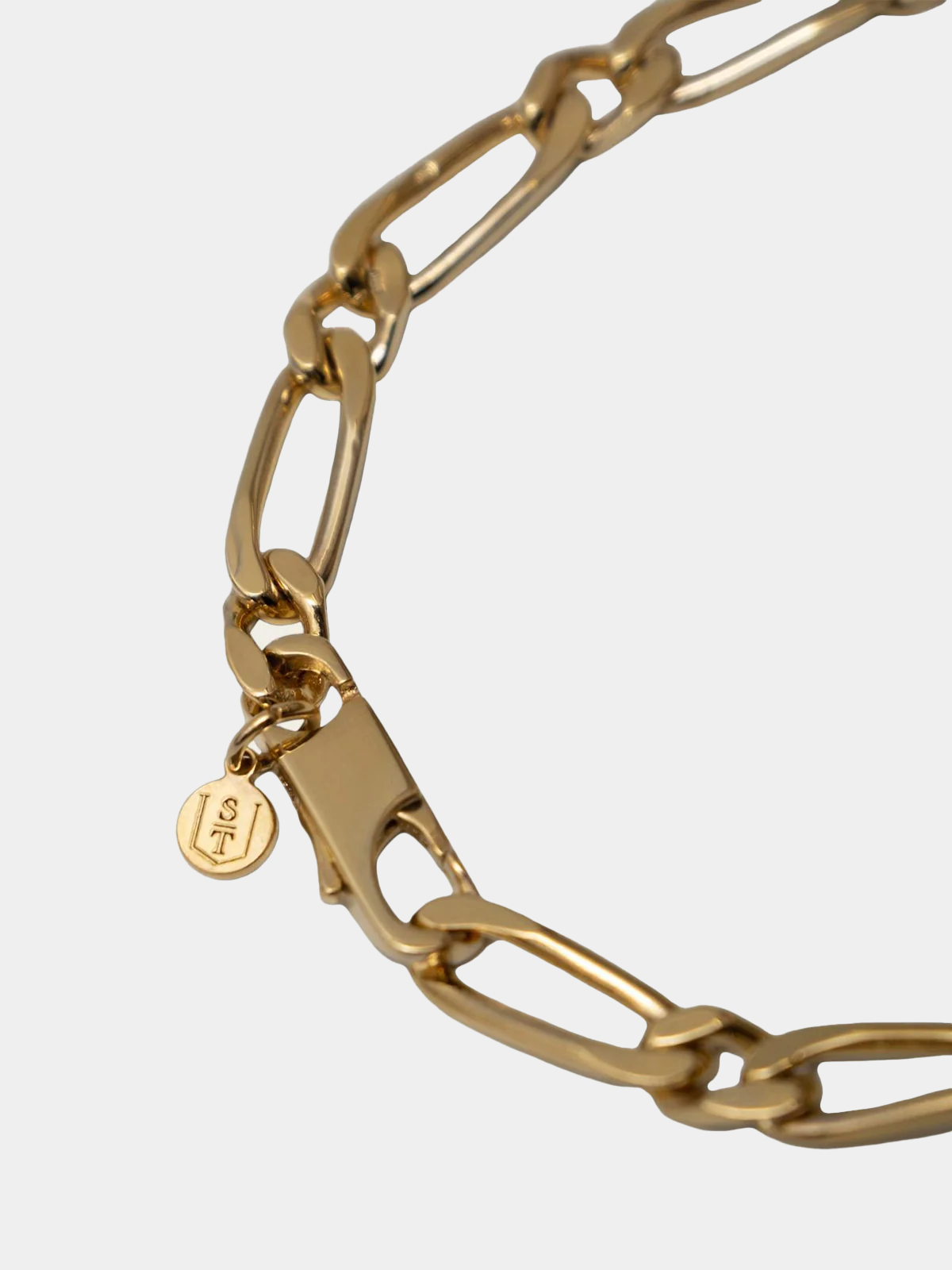 5.6 mm Figaro Identity Bracelets | Gold Plated