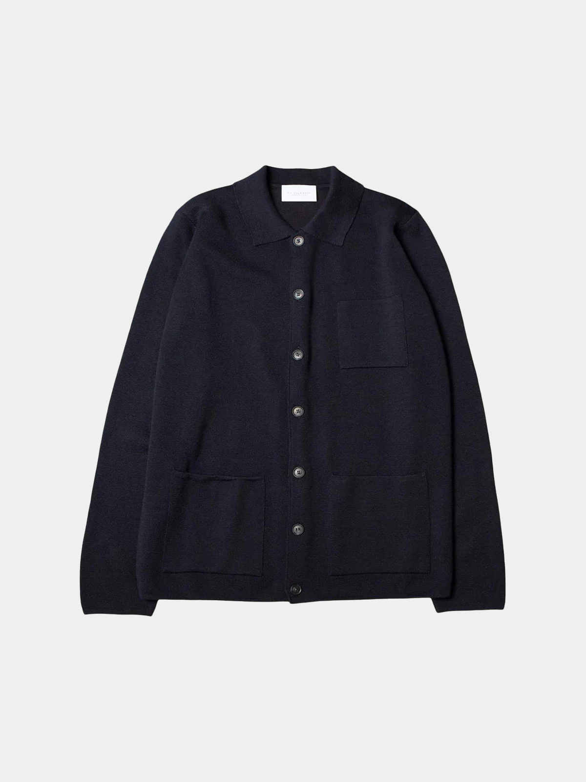 Knitted Overshirt | Navy Blue