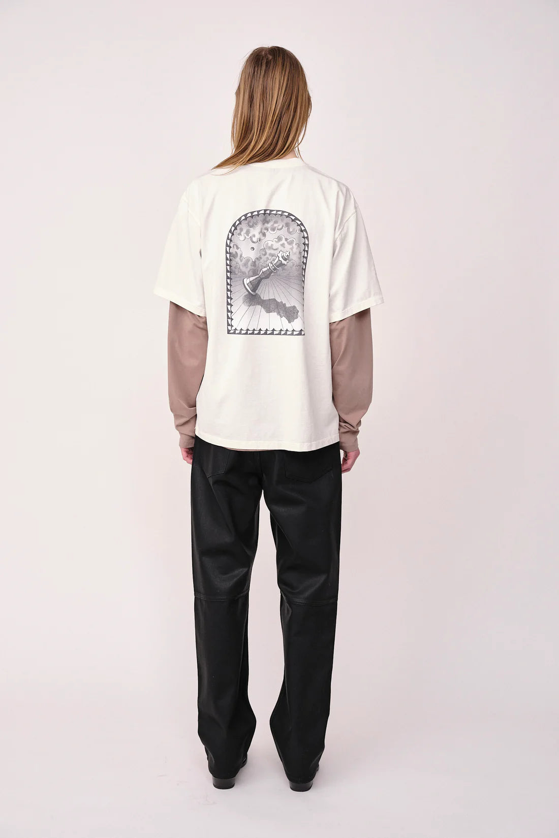 LA Print Fallen Tee | Snow White