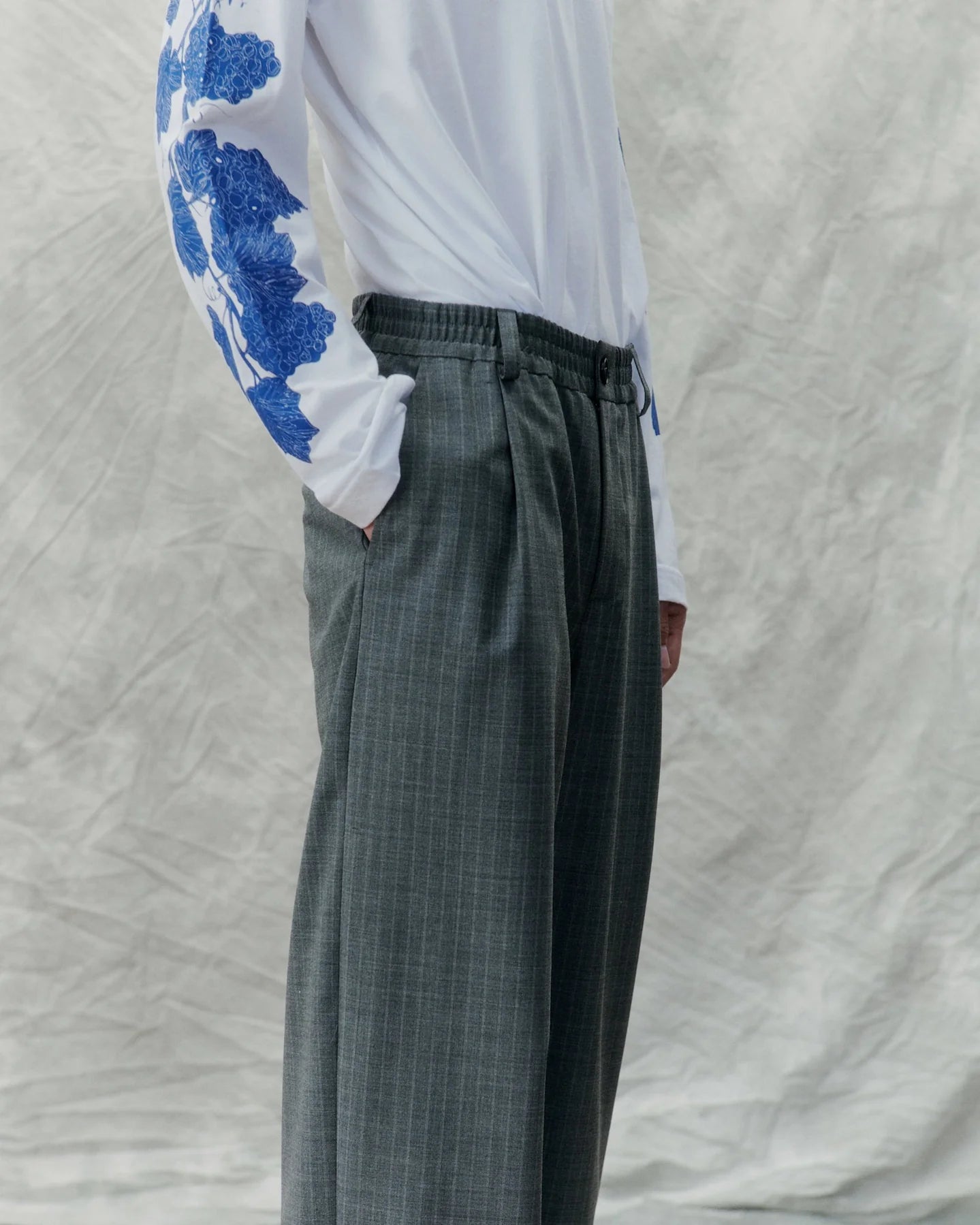 Agency Trousers | Grey Pin