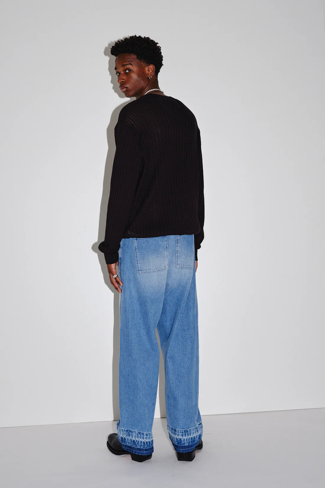 Ryder Pointelle Knit | Black
