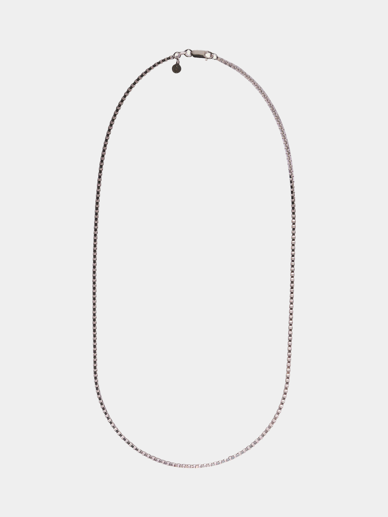 2.2 mm Box Chain Necklace | Silver