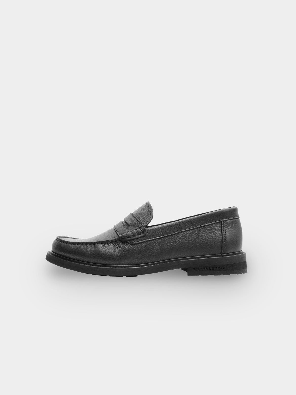Klassisk loafer til herre i sort læder