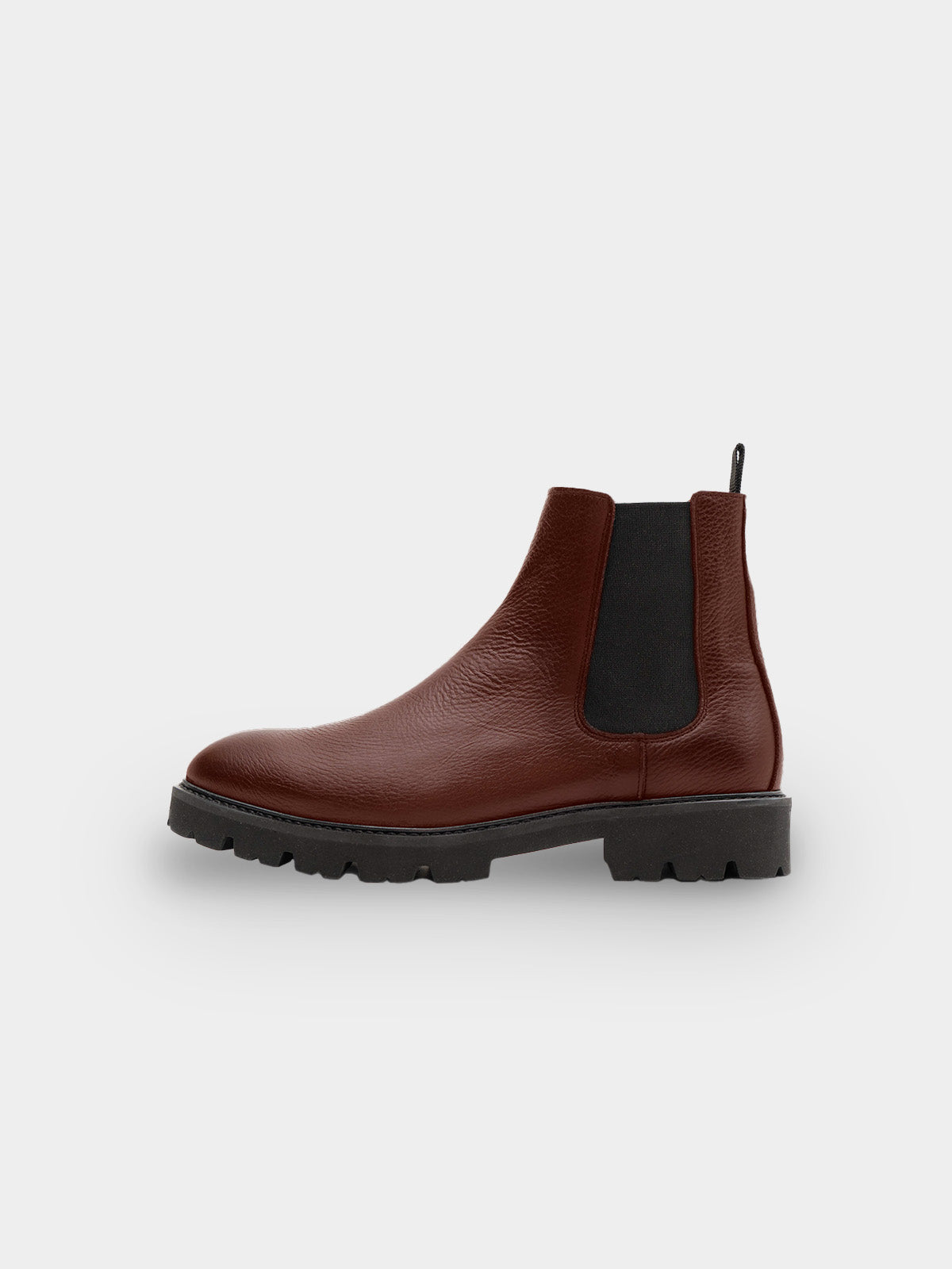 Klassisk brun Chelseaboot fra S.T. Valentin. Produceret i Portugal i italiensk kalveskind.