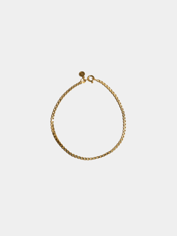 2.2 mm Box Chain Bracelets | Gold