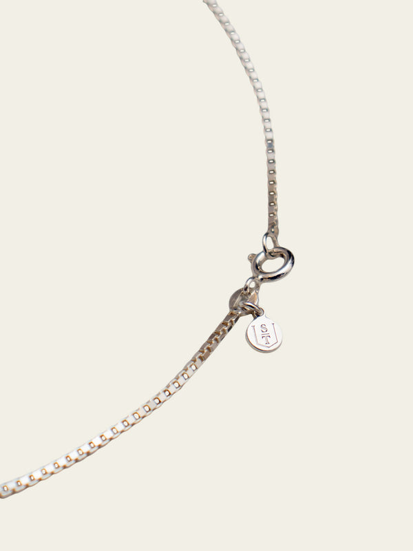 1.45 mm Box Chain Necklace | Silver