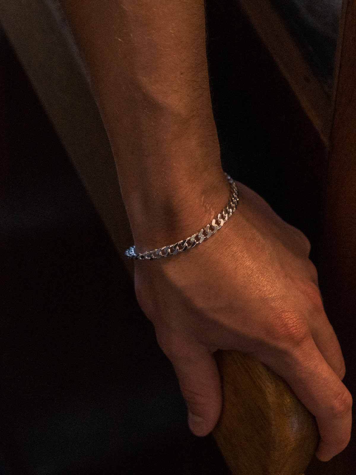 5 mm Panzer Chain Bracelets | Silver