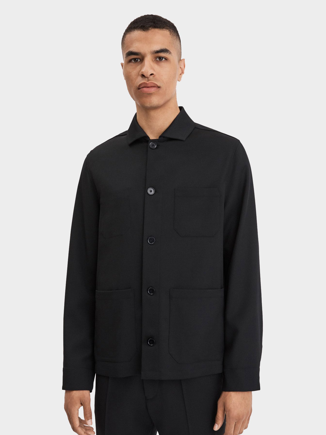 Louis Gabardine Jacket | Black