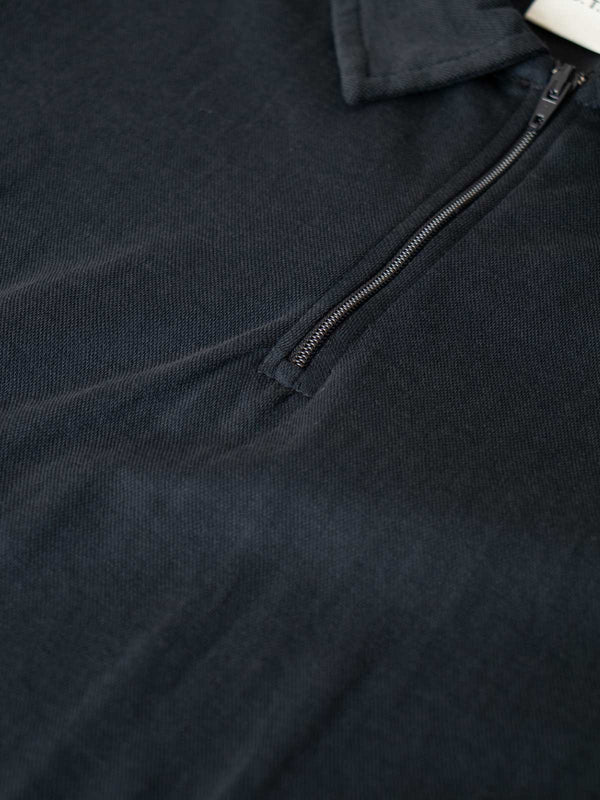 Lightweight Half Zip Polo Tee | Navy