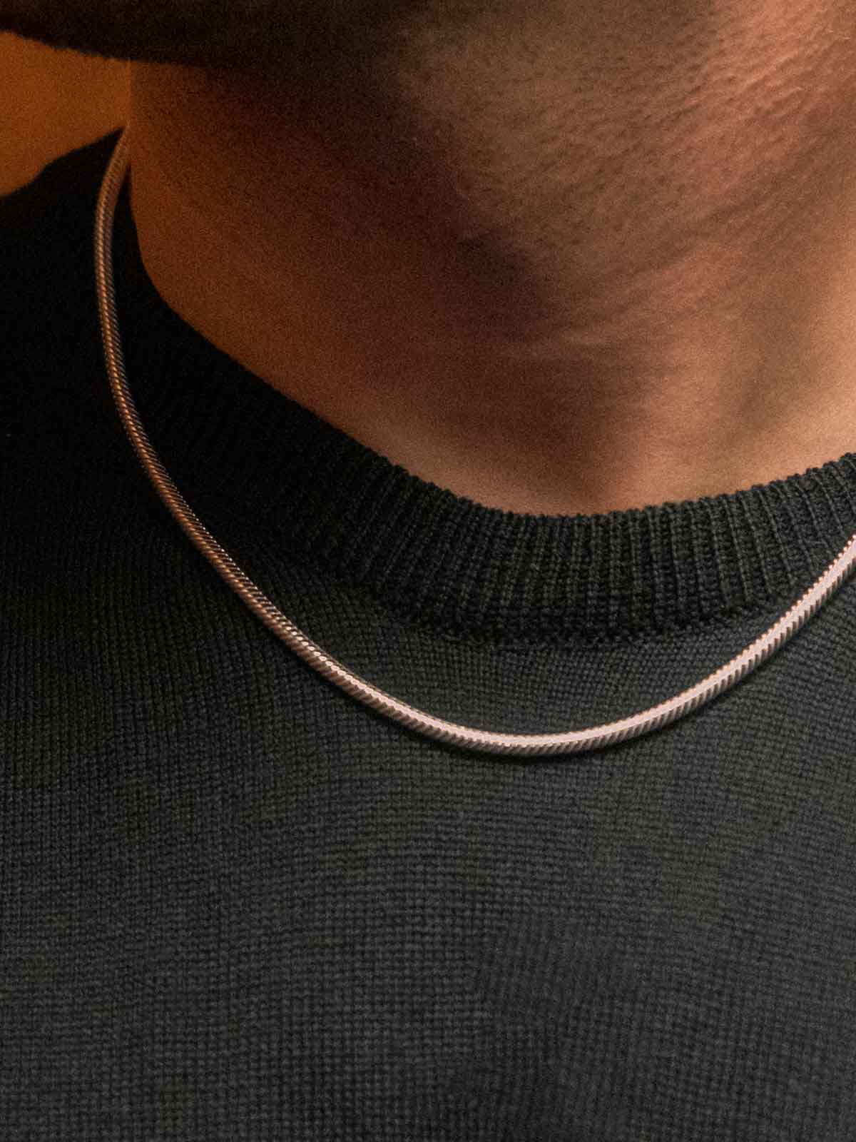 3 mm Snake Chain Necklace | Silver