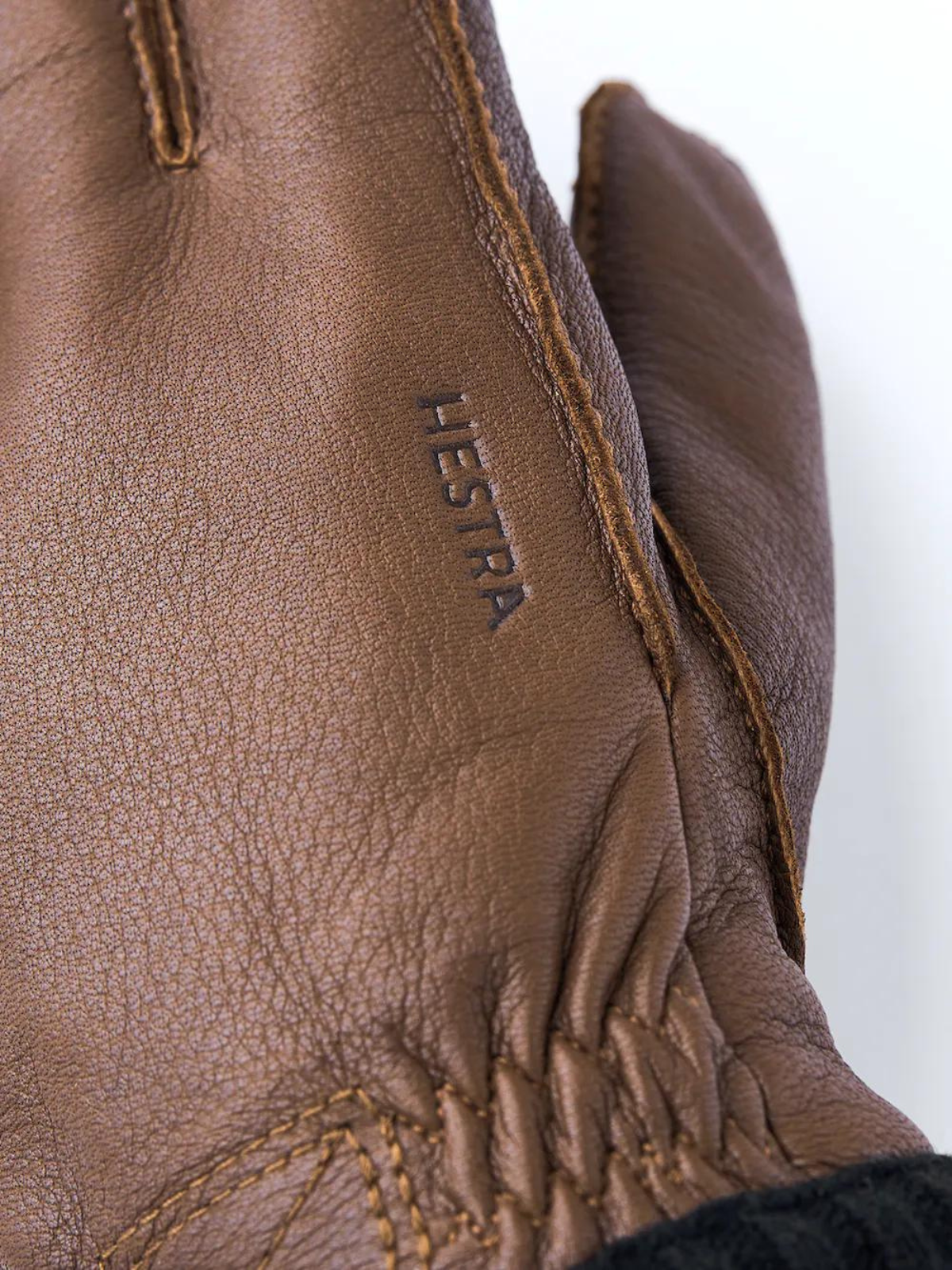 Deerskin Primaloft Rib Gloves  | Chocolate