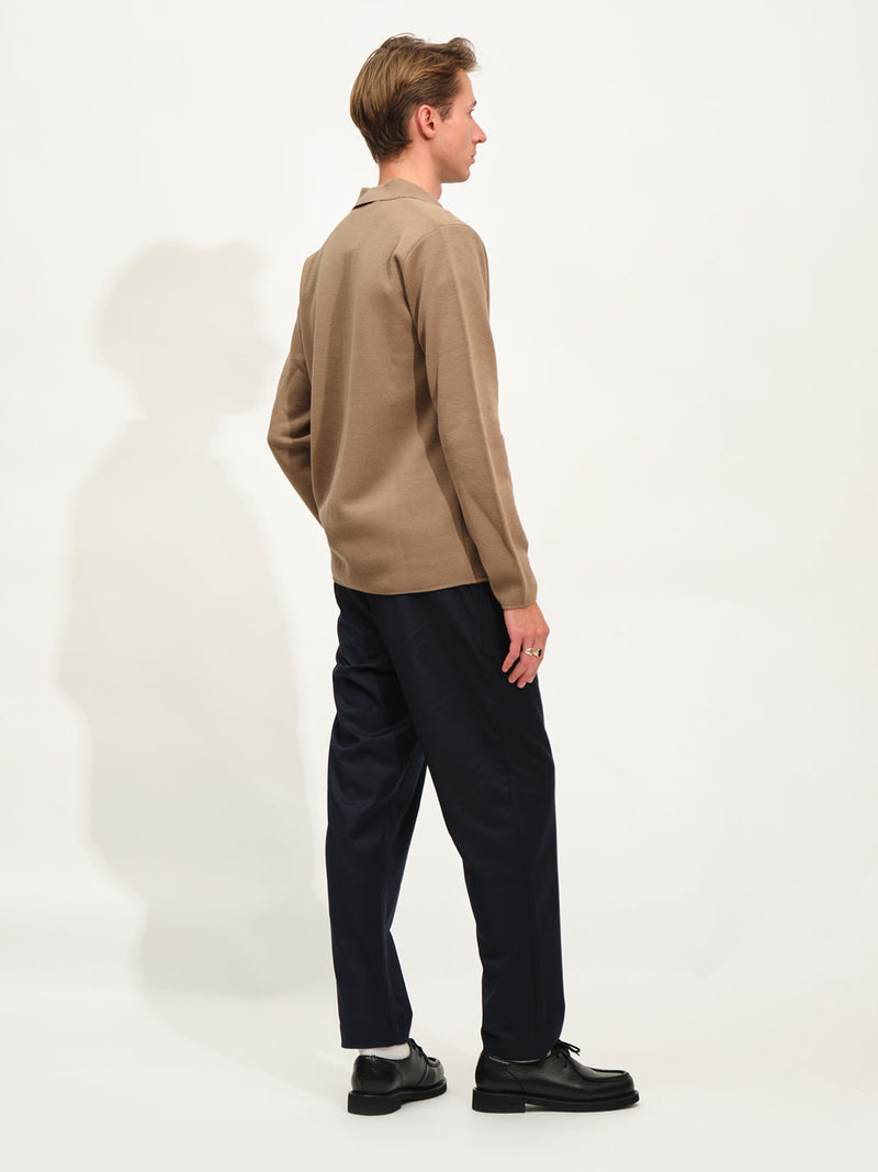 Knitted Overshirt | Taup