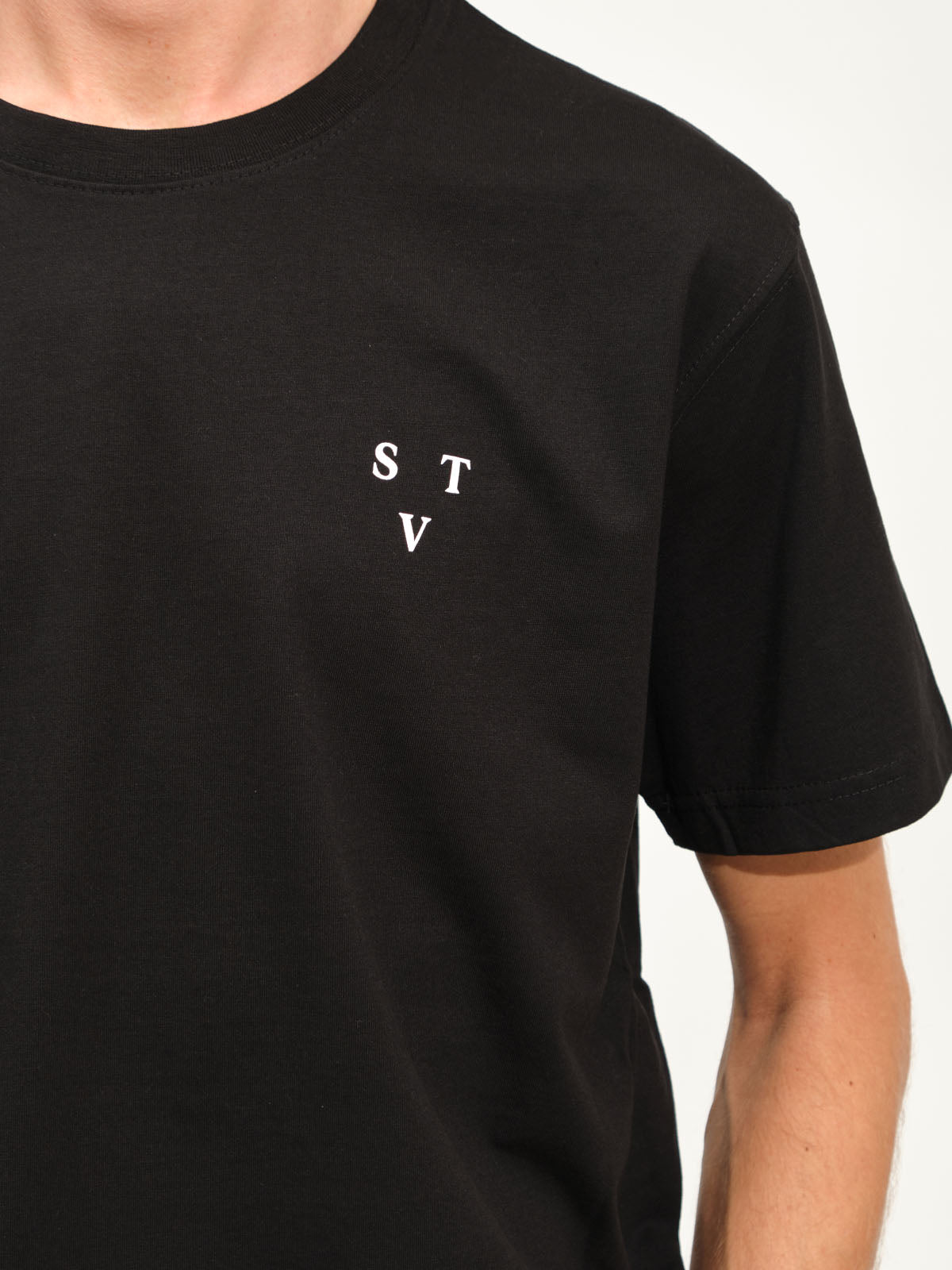 Heavyweight Organic STV Logo Tee | Black