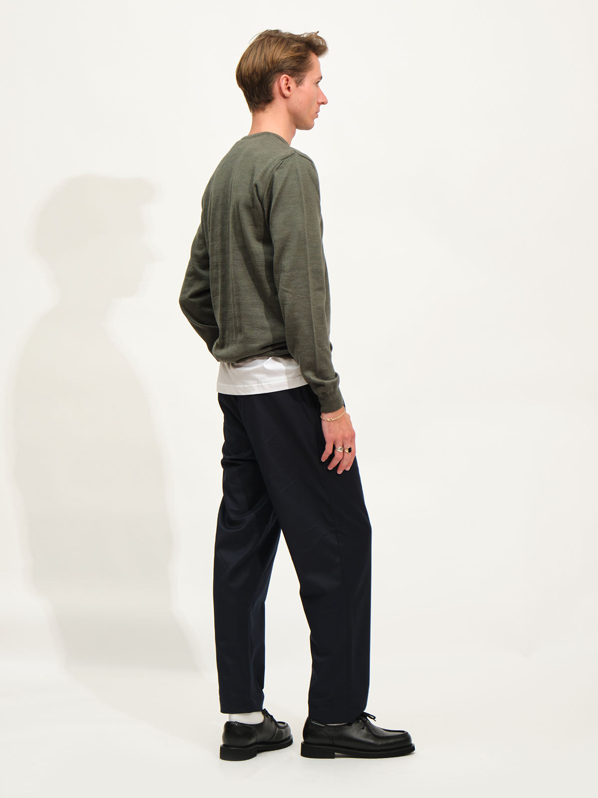 Extrafine Merino Knit | Olive Green