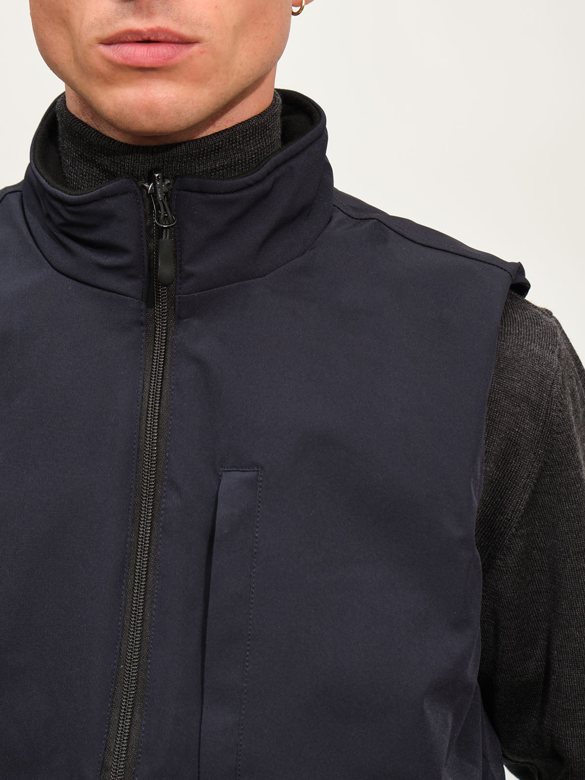 Technical Reversible Vest | Navy/Black