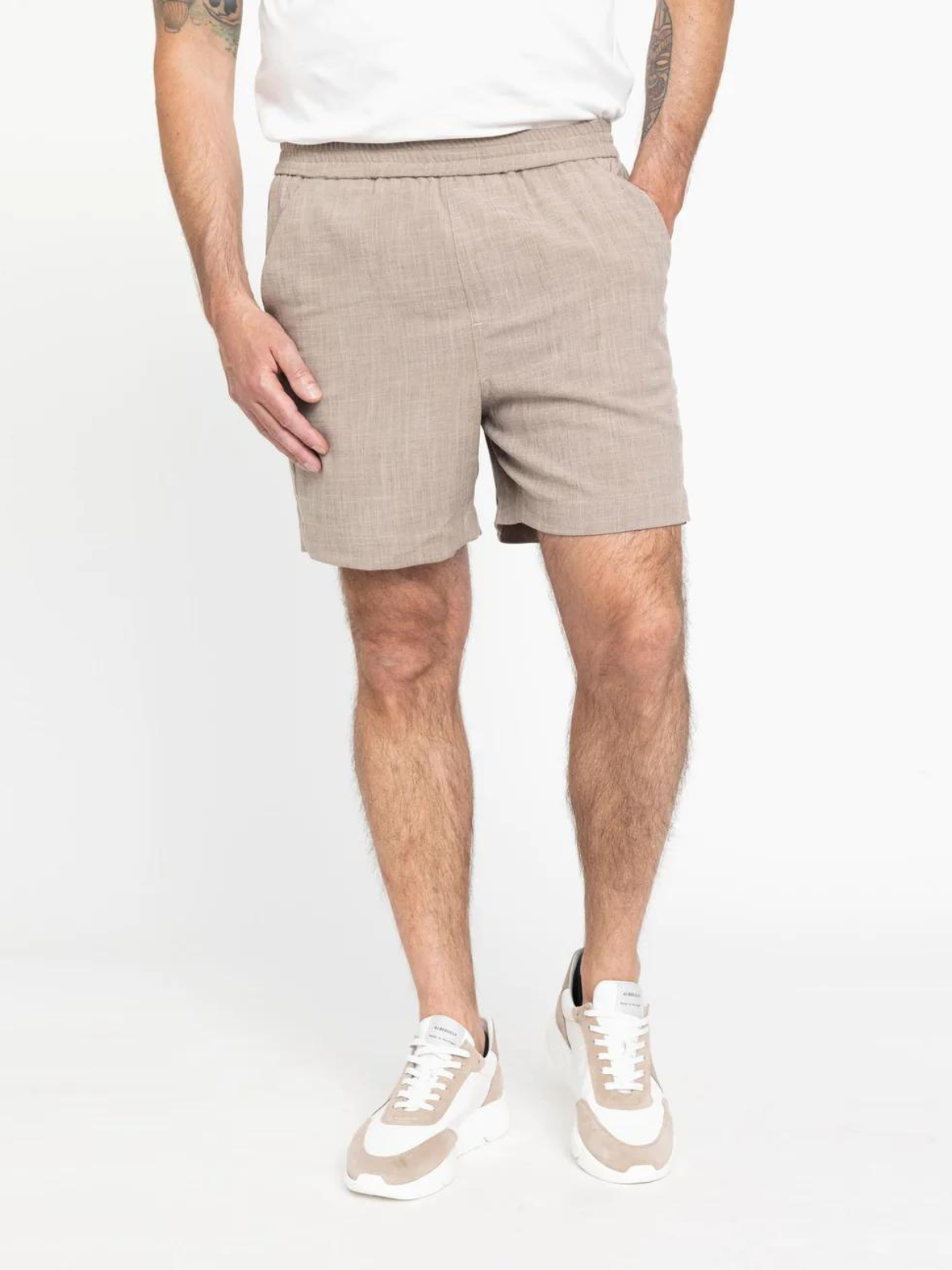 Turi Shorts | Light Brown Melange