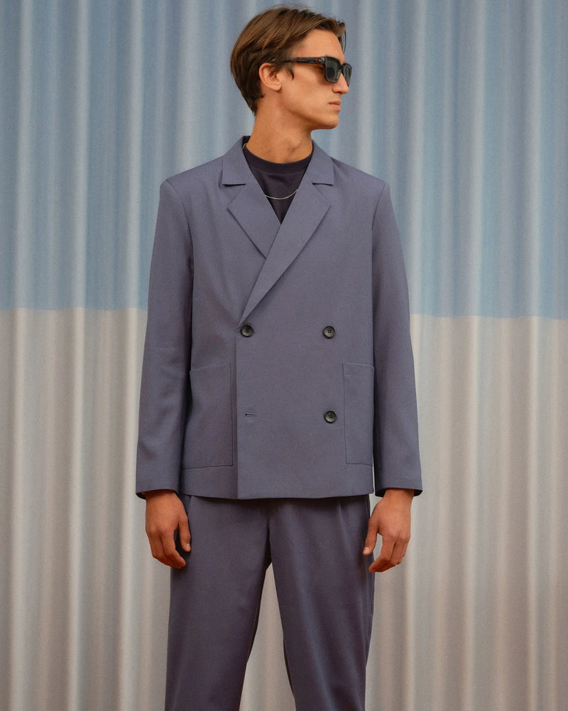 Public Blazer | Dusty Blue