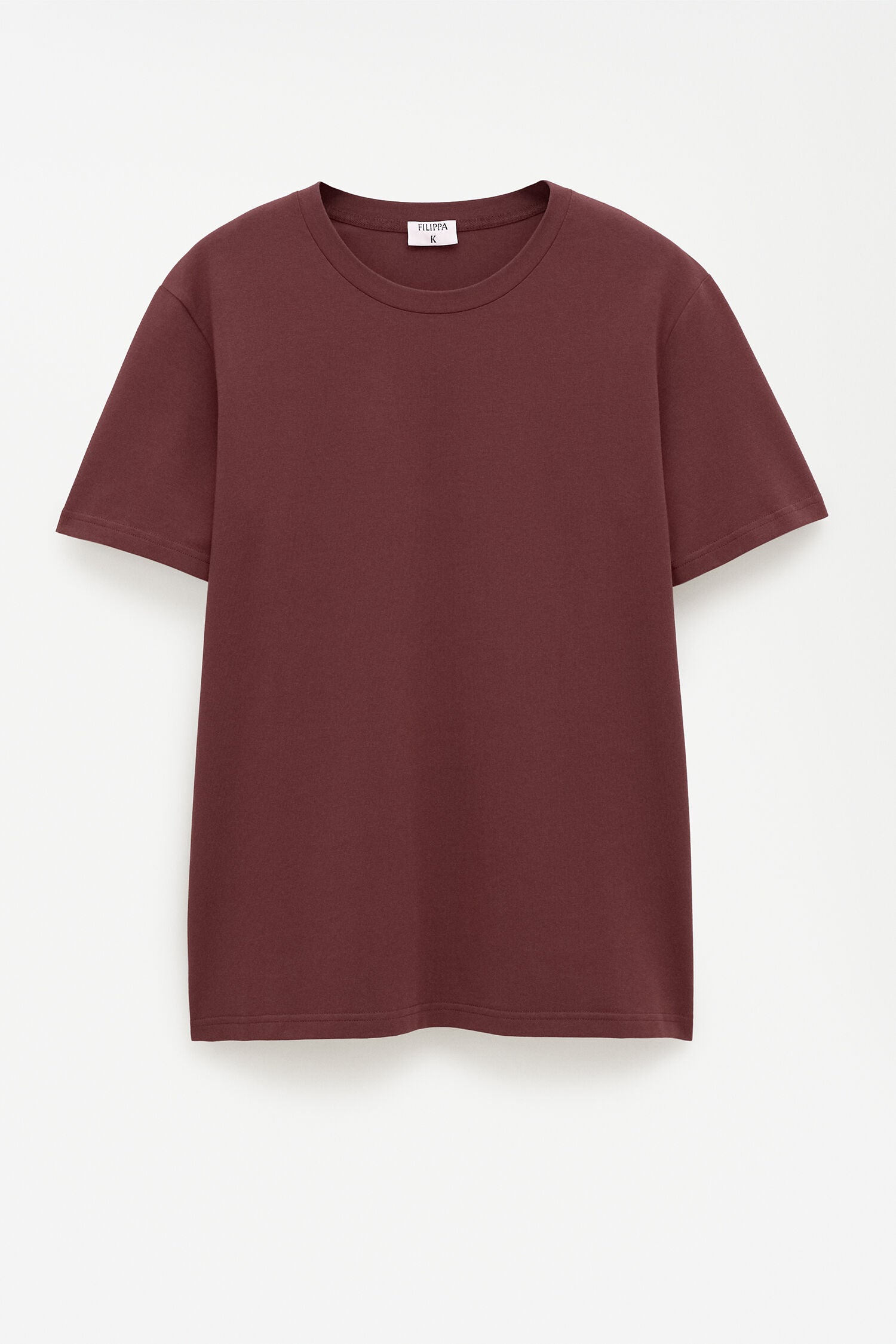 Stretch Cotton Tee | Mahogany Brown