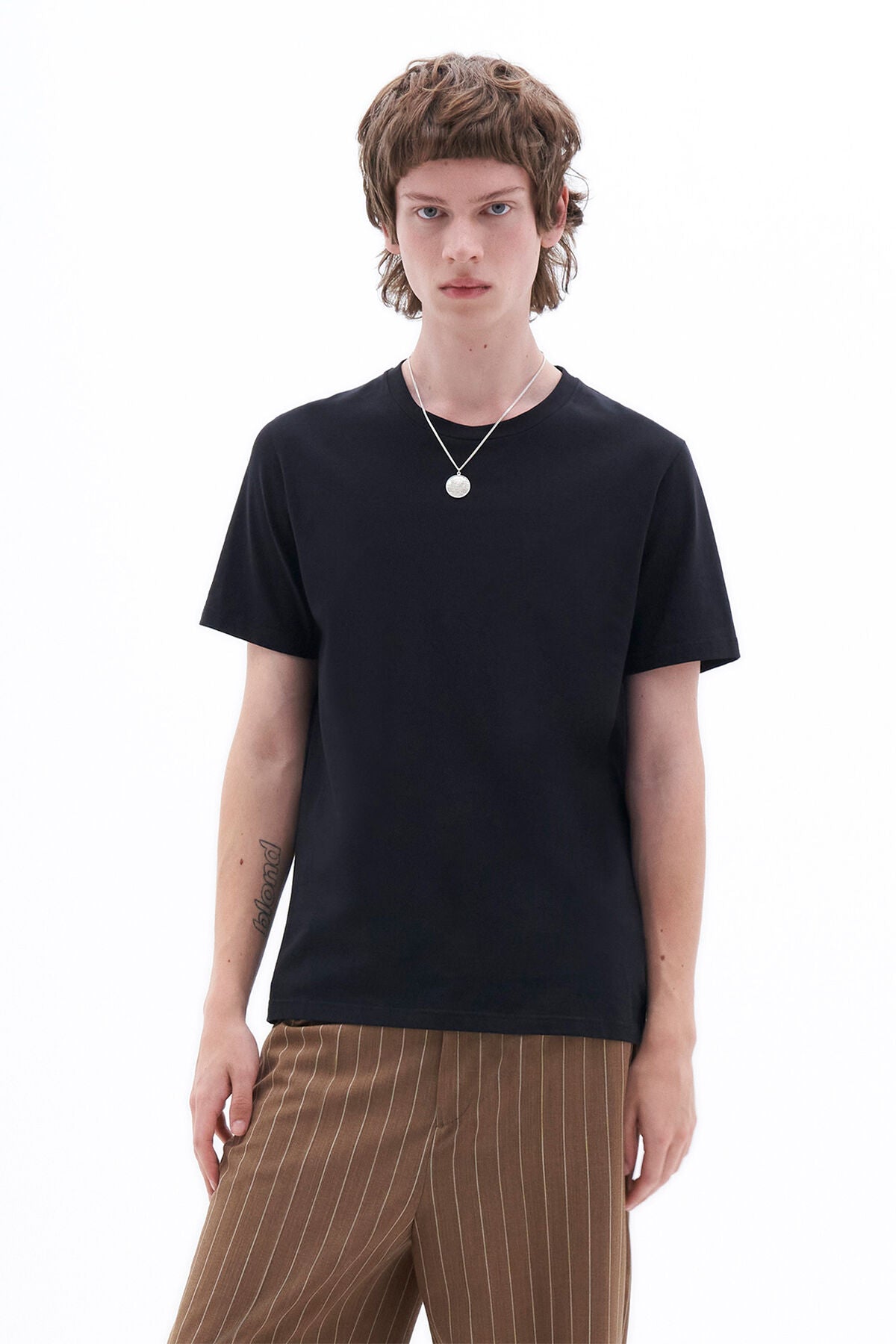 Stretch Cotton Tee | Black