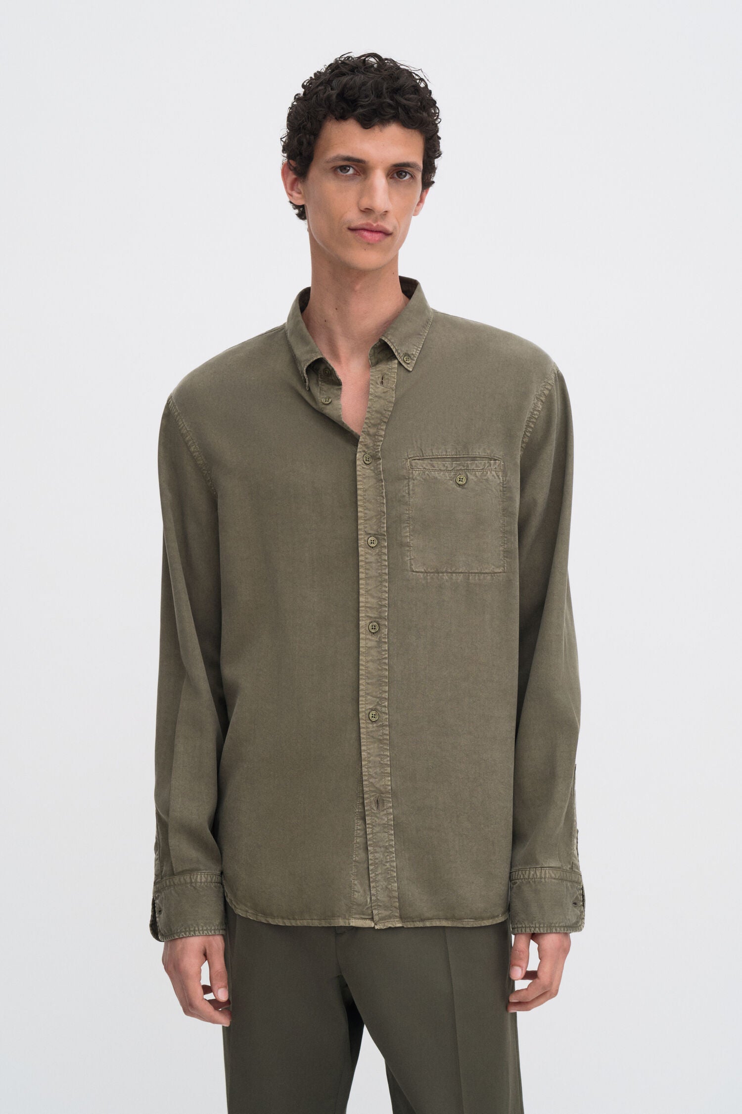 Zachary Shirt I Dark Olive