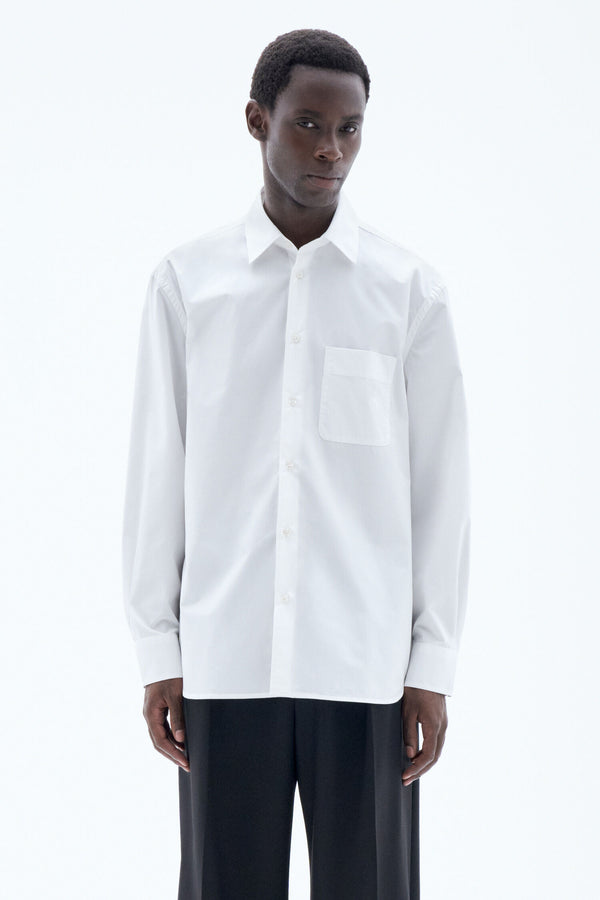 Relaxed Poplin Shirt | White