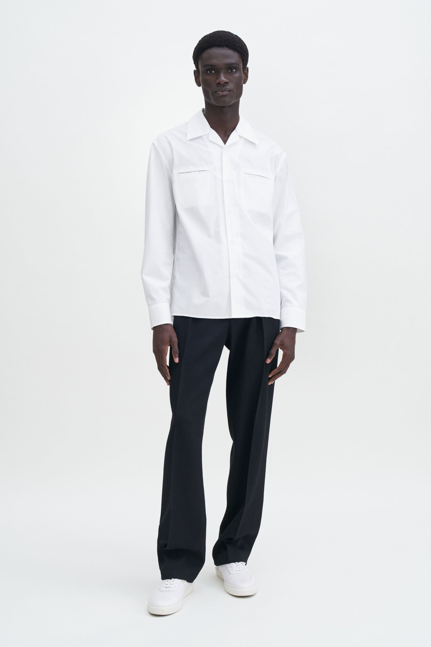 Relaxed Cotton Resort Shirt | White