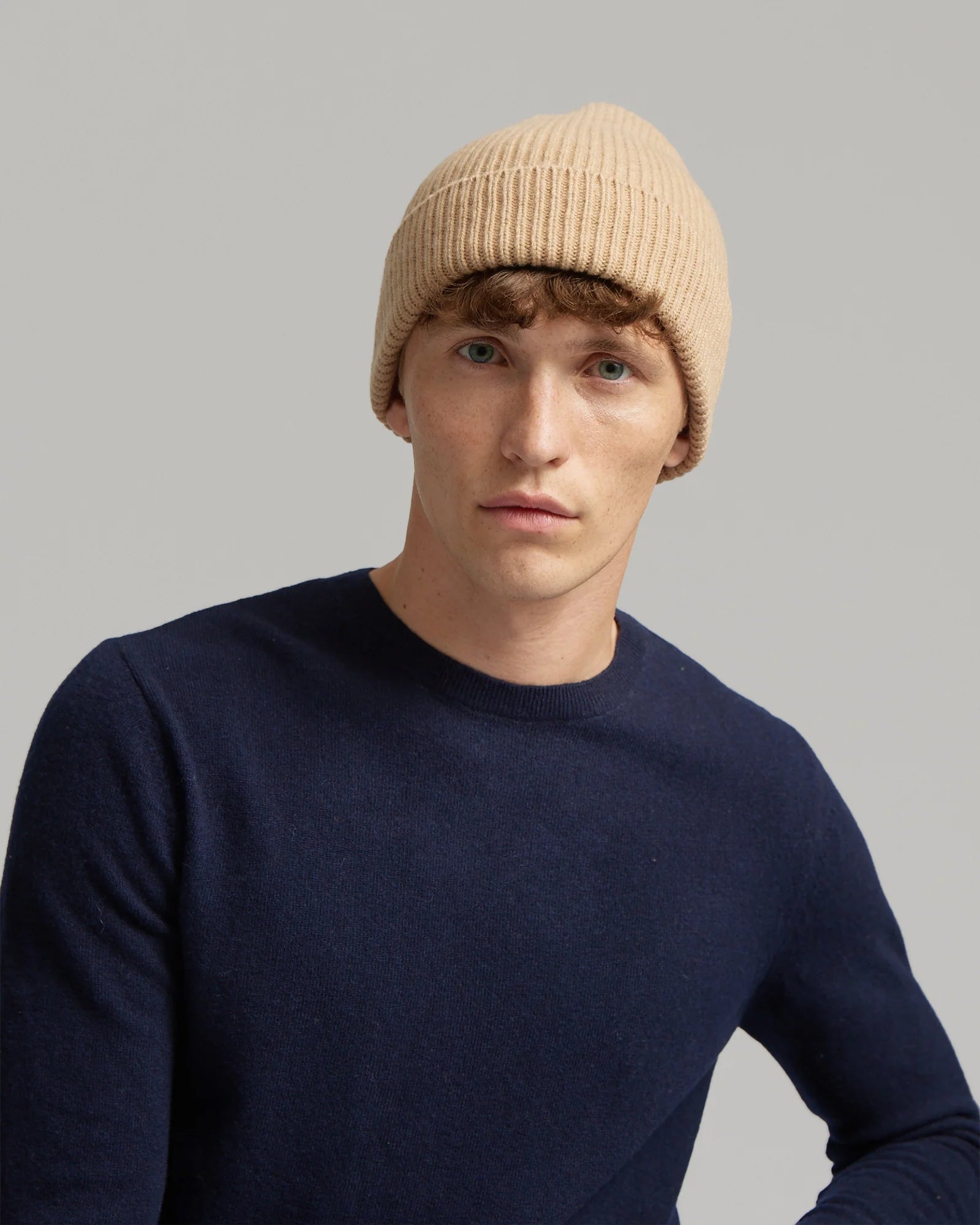 Merino Wool Beanie | Honey Beige