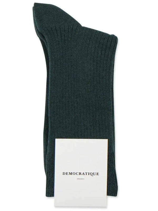 Originals Fine Rib Socks | Forest Green