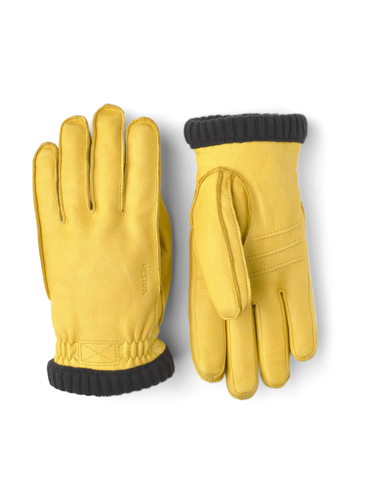 Deerskin Primaloft Rib Gloves  | Yellow