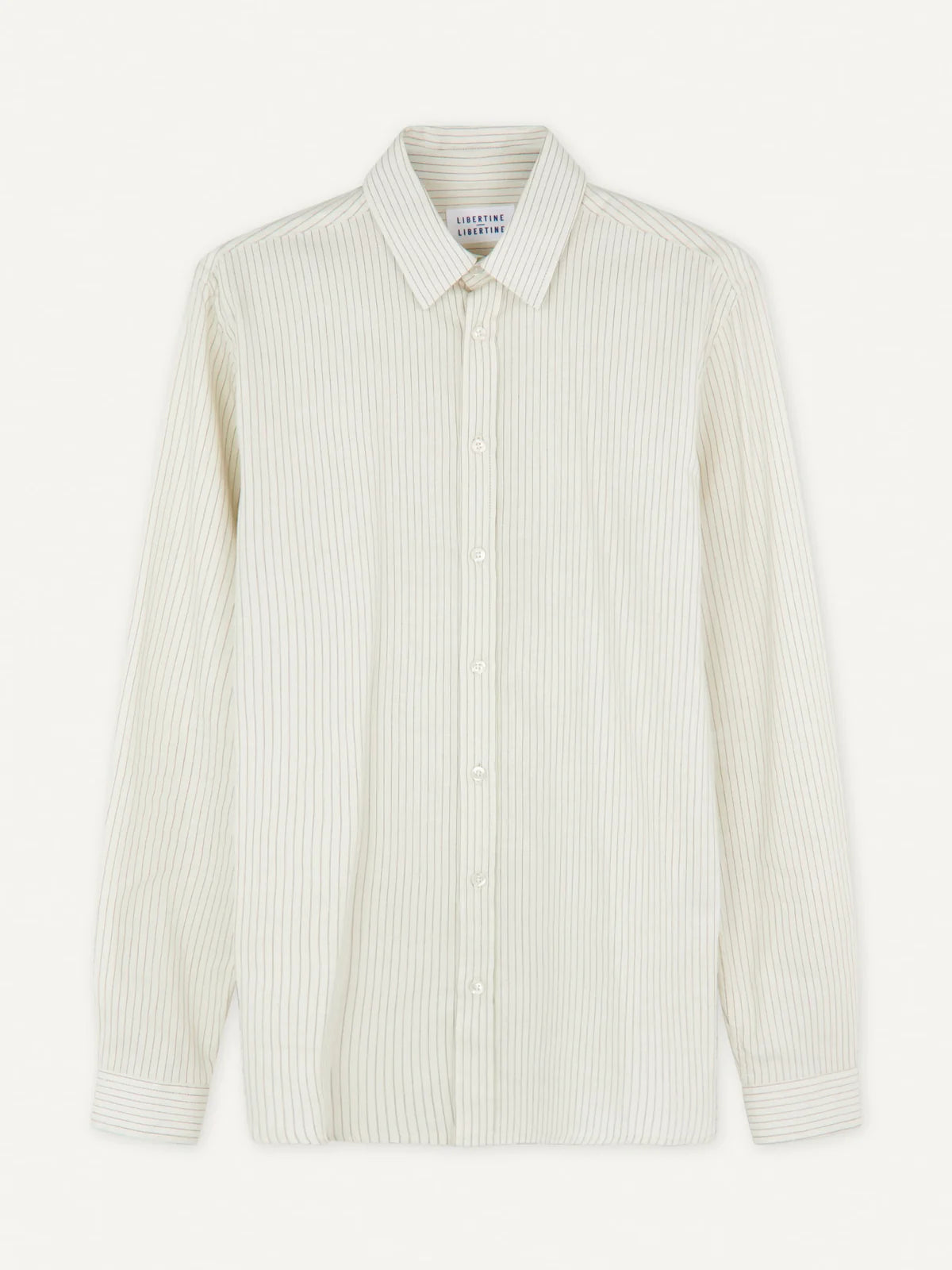 Babylon Shirt | White W. Navy Pin