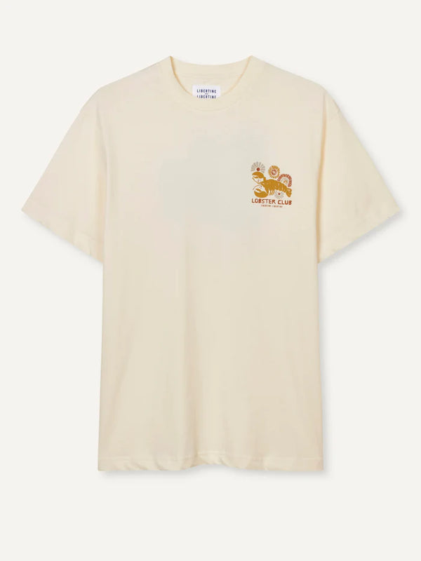 Beat Lobster Tan T-shirt | White